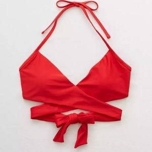 Aerie Wrap Halter Wrap Bikini Top